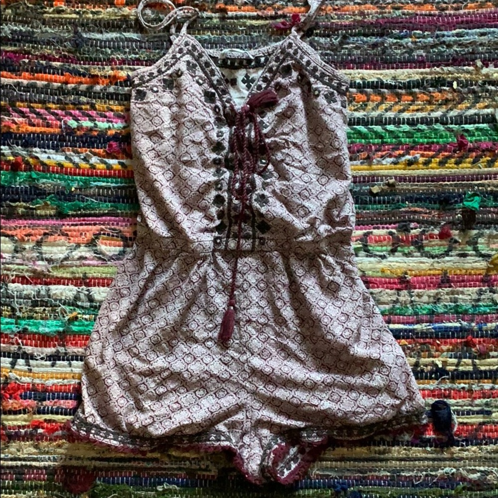 Maroon Romper